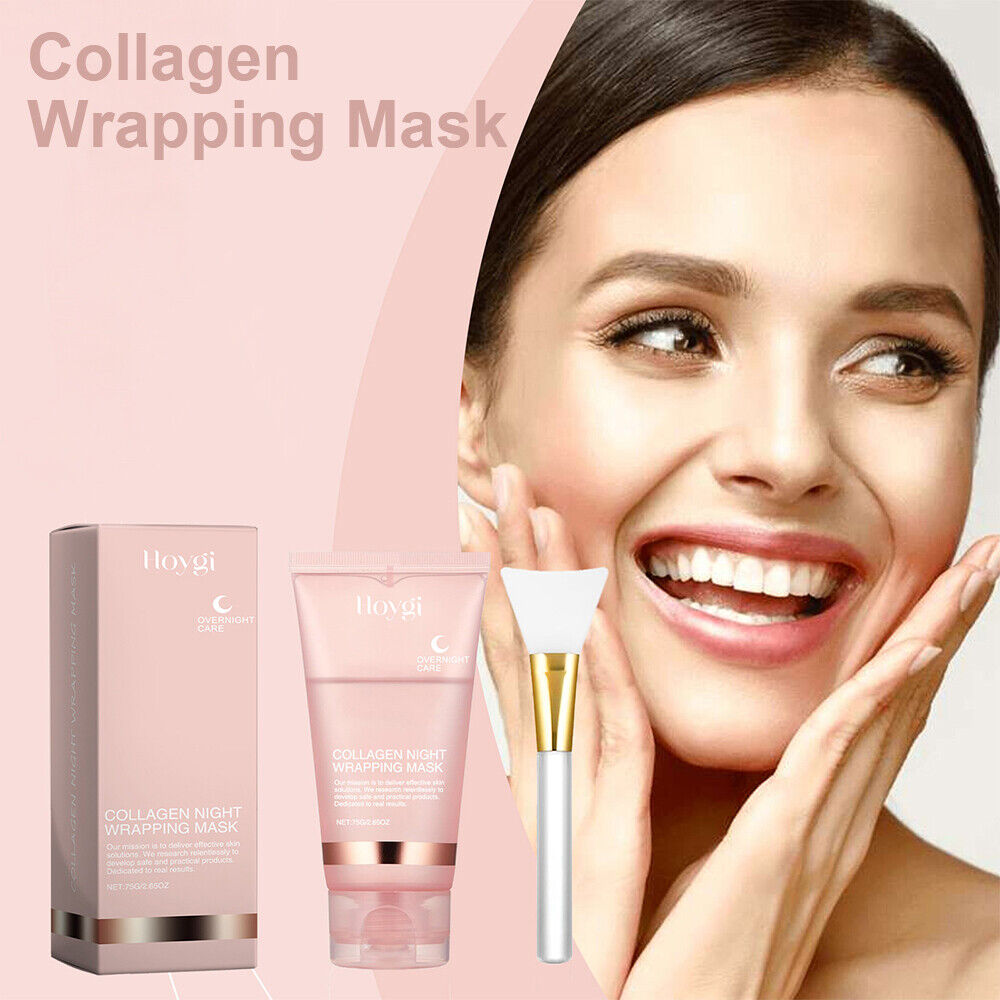Masque facial hydratant au collagène pour la nuit